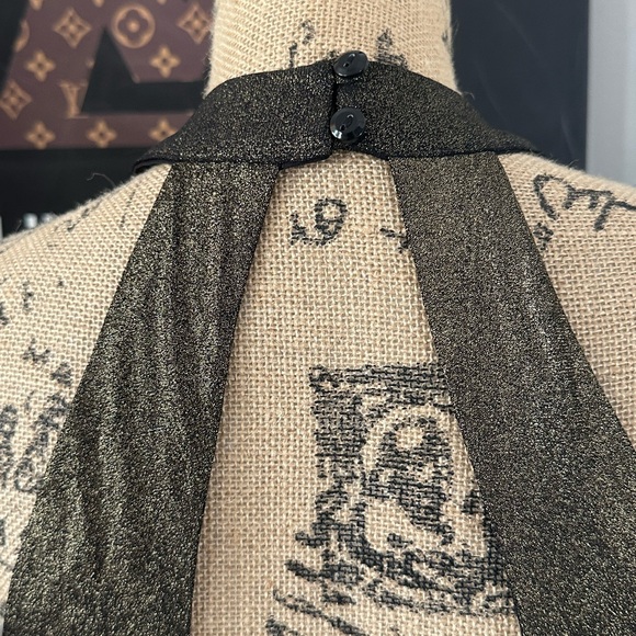 🆕Alexa B Nites Halter Gold Dress - Picture 14 of 16